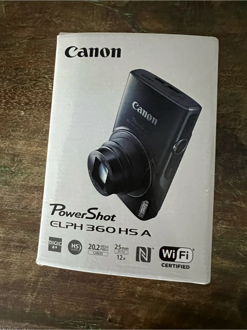 Canon PowerShot ELPH 360 HS Compact Digital Camera - Silver & Protective Case